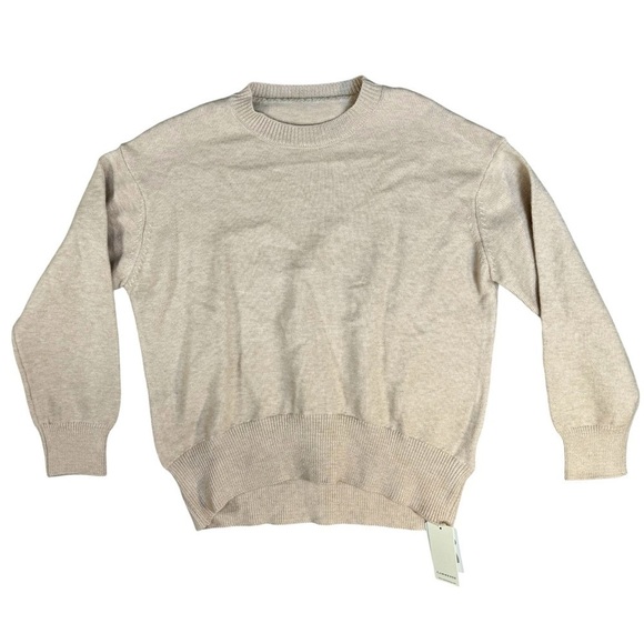 Commense Feel Good Cream Crew Neck Sweater Size Medium New With Tags NWT - Picture 1 of 6